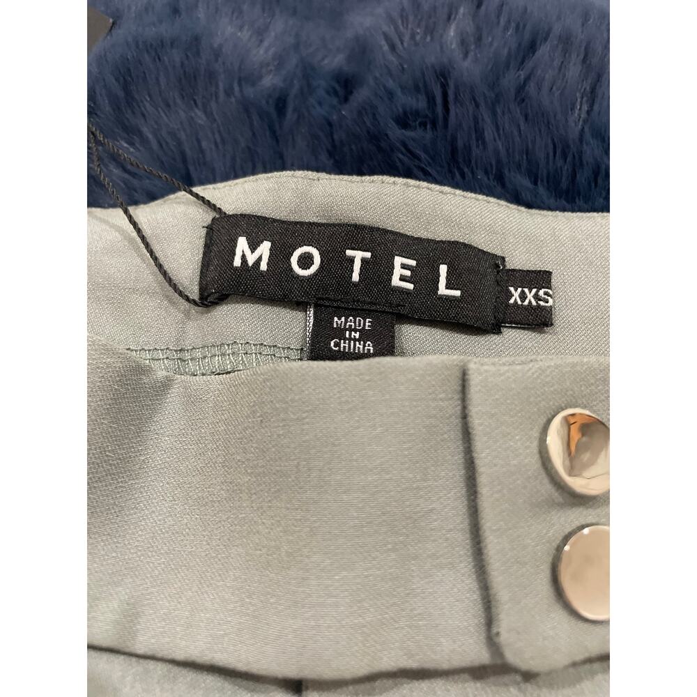 Motel Rocks Jarli Hot Pants XXS | Y2K new w tags Micro Shorts | NWT gray - Picture 2 of 13